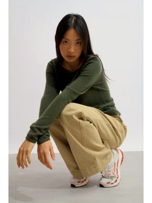 AUTHENTIC CASHMERE Kaszmirowy sweter "Epéna" w kolorze khaki rozmiar: L