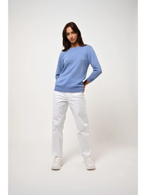 AUTHENTIC CASHMERE Kaszmirowy sweter "Estaris" w kolorze błękitnym rozmiar: L