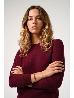 AUTHENTIC CASHMERE Kaszmirowy sweter "Estaris" w kolorze bordowym rozmiar: L