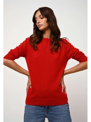 AUTHENTIC CASHMERE Kaszmirowy sweter "Estaris" w kolorze czerwonym rozmiar: S