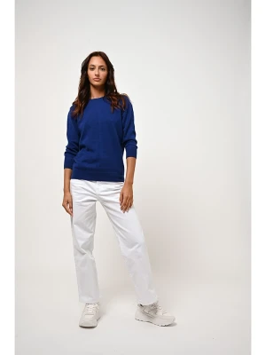 AUTHENTIC CASHMERE Kaszmirowy sweter "Estaris" w kolorze granatowym rozmiar: L