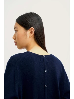 AUTHENTIC CASHMERE Kaszmirowy sweter "Estaris" w kolorze granatowym rozmiar: XXL