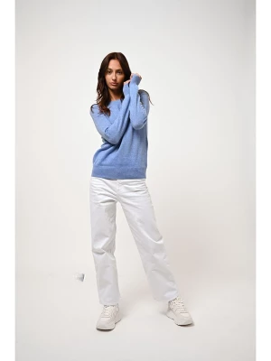 AUTHENTIC CASHMERE Kaszmirowy sweter "Etret" w kolorze błękitnym rozmiar: L