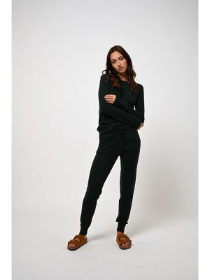 AUTHENTIC CASHMERE Kaszmirowy sweter "Etret" w kolorze ciemnozielonym rozmiar: L