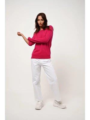 AUTHENTIC CASHMERE Kaszmirowy sweter "Etret" w kolorze różowym rozmiar: M