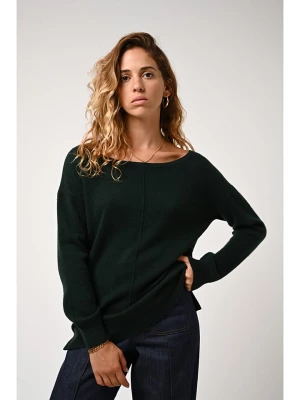 AUTHENTIC CASHMERE Kaszmirowy sweter "Faraut" w kolorze ciemnozielonym rozmiar: S