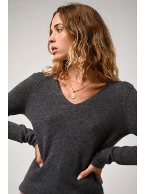 AUTHENTIC CASHMERE Kaszmirowy sweter "Galise" w kolorze antracytowym rozmiar: S