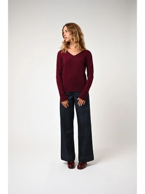 AUTHENTIC CASHMERE Kaszmirowy sweter "Galise" w kolorze bordowym rozmiar: M