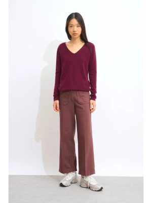 AUTHENTIC CASHMERE Kaszmirowy sweter "Galise" w kolorze bordowym rozmiar: XL