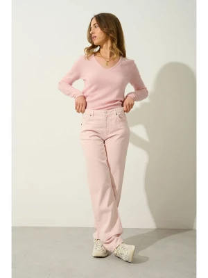 AUTHENTIC CASHMERE Kaszmirowy sweter "Galise" w kolorze jasnoróżowym rozmiar: L