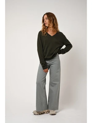 AUTHENTIC CASHMERE Kaszmirowy sweter "Gardoria" w kolorze khaki rozmiar: M