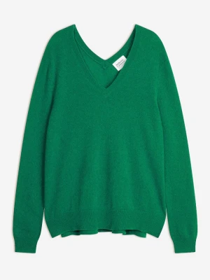 AUTHENTIC CASHMERE Kaszmirowy sweter "Giegn" w kolorze zielonym rozmiar: XL