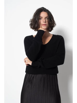 AUTHENTIC CASHMERE Kaszmirowy sweter "Giusalet" w kolorze czarnym rozmiar: S
