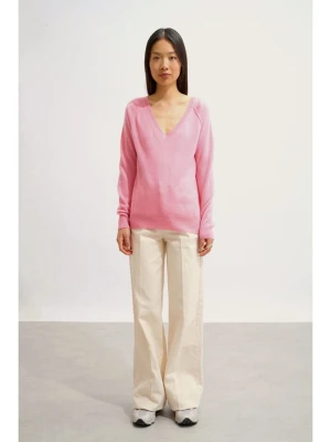 AUTHENTIC CASHMERE Kaszmirowy sweter "Giusalet" w kolorze jasnoróżowym rozmiar: S