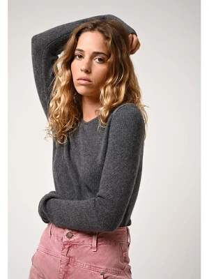 AUTHENTIC CASHMERE Kaszmirowy sweter "Ivy" w kolorze szarym rozmiar: M