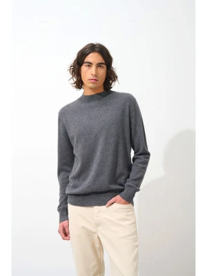 AUTHENTIC CASHMERE Kaszmirowy sweter "Lasya" w kolorze antractytowym rozmiar: L