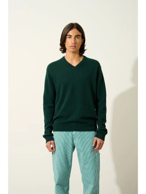 AUTHENTIC CASHMERE Kaszmirowy sweter "Timeo" w kolorze ciemnozielonym rozmiar: XL