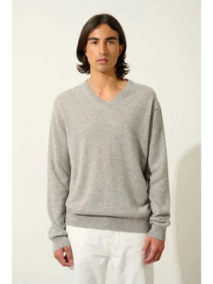 AUTHENTIC CASHMERE Kaszmirowy sweter "Timeo" w kolorze jasnoszarym rozmiar: S