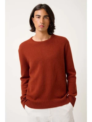 AUTHENTIC CASHMERE Kaszmirowy sweter "Victo" w kolorze brązowym rozmiar: L