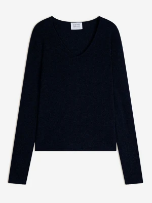 AUTHENTIC CASHMERE Kaszmirowy sweter w kolorze czarnym rozmiar: M