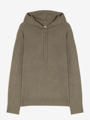 AUTHENTIC CASHMERE Kaszmirowy sweter w kolorze khaki rozmiar: XXL