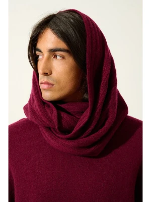 AUTHENTIC CASHMERE Kaszmirowy szal-koło "Tommy" w kolorze ciemnoczerwonym - 65 x 40 cm rozmiar: onesize