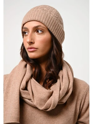 AUTHENTIC CASHMERE Kaszmirowy szal "Vaymont" w kolorze beżowym - 200 x 30 cm rozmiar: onesize