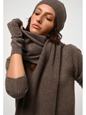 AUTHENTIC CASHMERE Kaszmirowy szal "Vaymont" w kolorze brązowym - 200 x 30 cm rozmiar: onesize