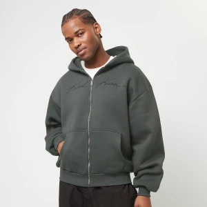 Karl Kani Autograph Heavy Sweat OS Ziphoodie mężczyźni Bluzy szary rozmiar Odzież