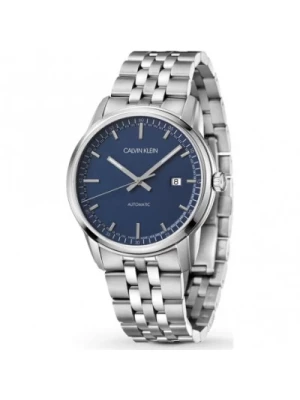 Automatyczny Zegarek damski z niebieską tarczą Calvin Klein
