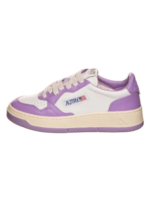 AUTRY Skórzane sneakersy "Autry" w kolorze biało-fioletowym rozmiar: 36