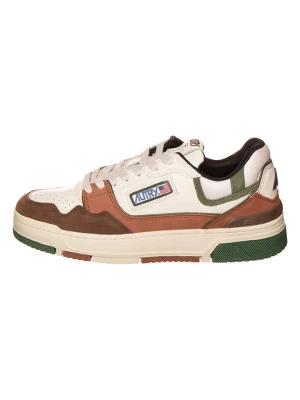 AUTRY Skórzane sneakersy "CLC Low" w kolorze kremowo-brązowym rozmiar: 42