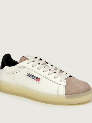 Autry Skórzane sneakersy Dallas | zamsz ecru