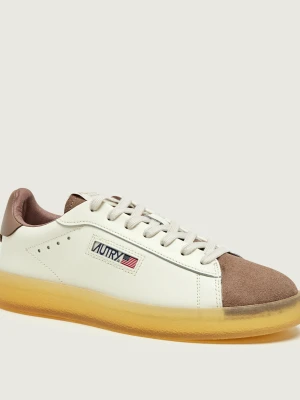 Autry Skórzane sneakersy Dallas | zamsz ecru