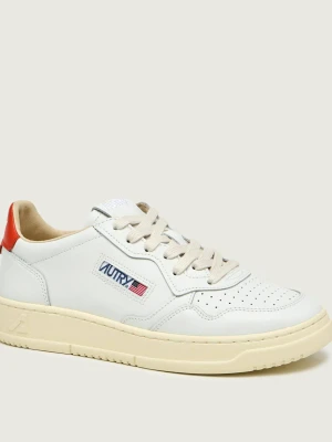 Autry Skórzane sneakersy Medalist biały
