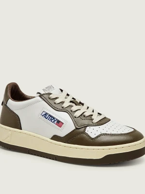 Autry Skórzane sneakersy Medalist Low biały