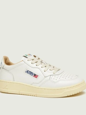 Autry Skórzane sneakersy Medalist Low biały