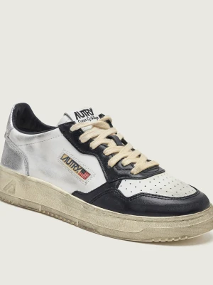 Autry Skórzane sneakersy Medalist Low Super Vintage biały