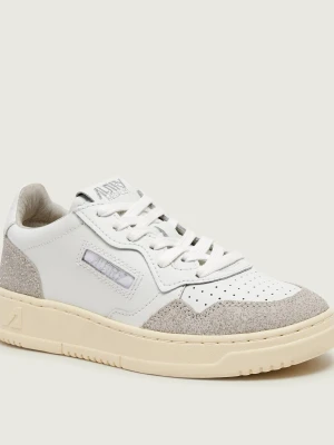 Autry Skórzane sneakersy MEDALIST | zamsz biały
