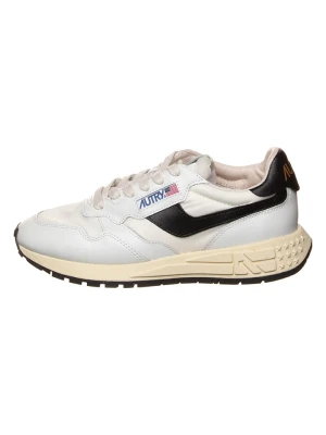 AUTRY Skórzane sneakersy "Reelwind Low" w kolorze biało-czarnym rozmiar: 35