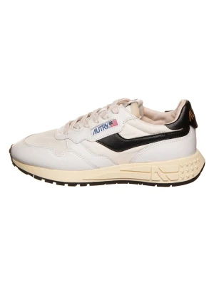 AUTRY Skórzane sneakersy "Relwind" w kolorze biało-czarnym rozmiar: 45