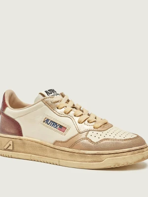 Autry Skórzane sneakersy SUPVINT ecru