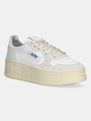 AUTRY sneakersy skórzane Platform damskie kolor biały A1UNPTLWTA01