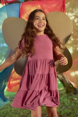 Ava warstwowa sukienka dziecięca - Pink Mountain Warehouse