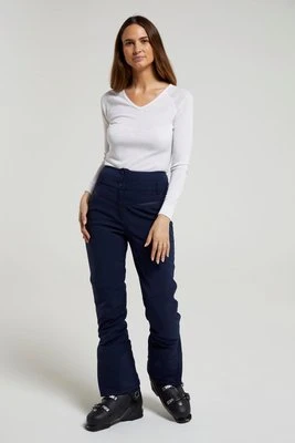 Avalanche damskie spodnie narciarskie softshell z wysokim stanem - Navy Mountain Warehouse