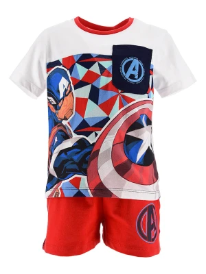 Avengers 2-częściowy zestaw "Avengers" w kolorze czerwono-białym ze wzorem rozmiar: 104