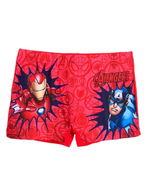 Avengers Kąpielówki "Avengers Classic" w kolorze czerwonym ze wzorem rozmiar: 128