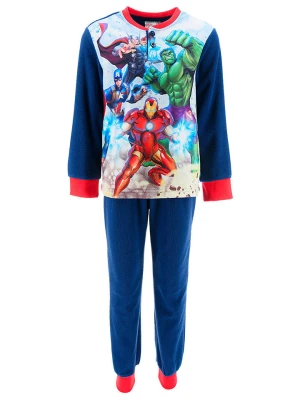 Avengers Piżama polarowa "Avengers classic" w kolorze niebiesko-czerwonym rozmiar: 98
