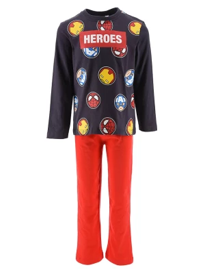 Avengers Piżama w kolorze czerwono-granatowym ze wzorem rozmiar: 104