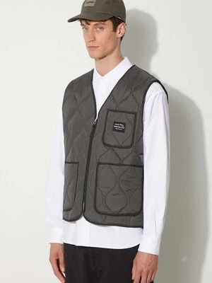 Awake NY bezrękawnik Quilted Vest męski kolor szary przejściowy SP24-OT003